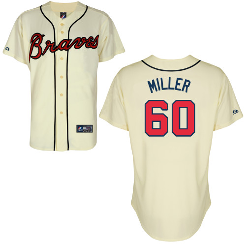 Shelby Miller #60 mlb Jersey-Atlanta Braves Women's Authentic Alternate 2 Cool Base Baseball Jersey